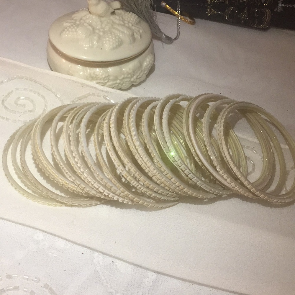 Off white bangles